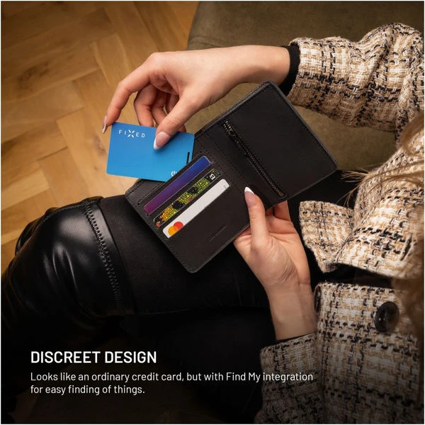 FIXED Tag Card 2 smart tracker s Find My a bezdrôtovým nabíjaním, modrý - Lokátory - Obrázok ff44b6ece52b4845944e0d63743efc7c