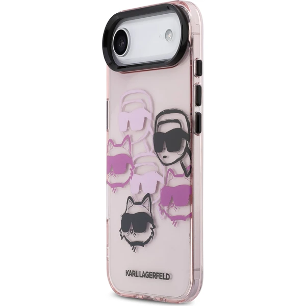 Karl Lagerfeld IML Multi K&CH Heads Zadný Kryt pre iPhone Air ružový - Puzdra - Obrázok ff5837386ed748648746041a7074a55e