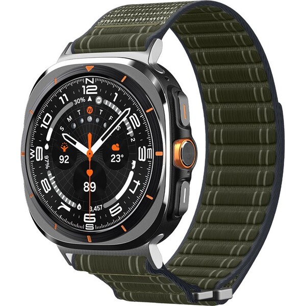 E-shop Spigen Fabric Band remienok (hook-and-loop) Samsung Galaxy Watch Ultra 47mm zelený
