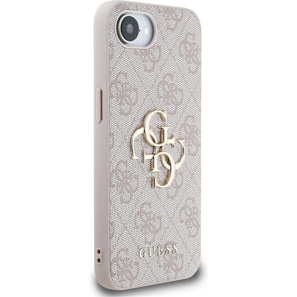 Guess PU 4G kovový kryt loga iPhone 17e/16e ružový - Puzdra - Obrázok ffd2a22b65204a55a41ff9e2acc17e48