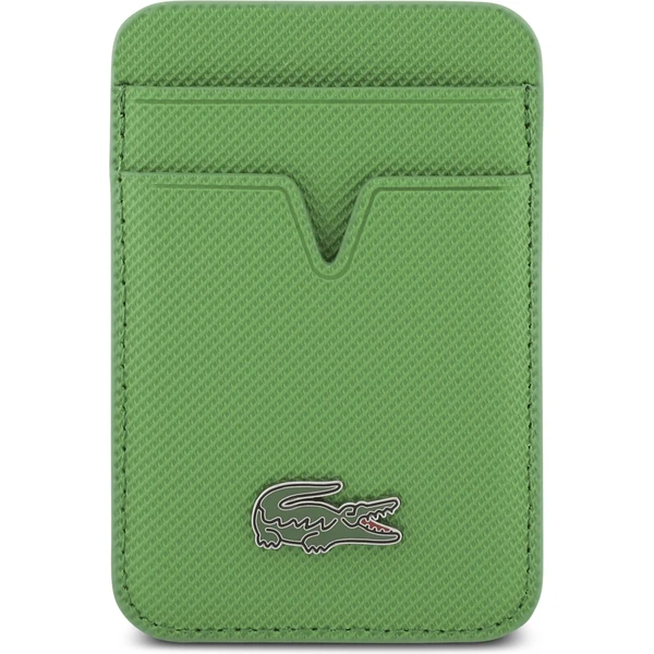 Lacoste Iconic Petit Pique MagSafe kryt + peňaženka iPhone 17 Pro zelený - Puzdra - Obrázok ffd77bbfc3284ba0bea824e53451f944