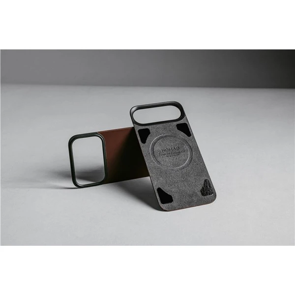 Nomad Magnetic Leather Back (Horween) Magsafe kožený kryt iPhone 17 Pro Black - Puzdra - Obrázok fff53033109d496b8fd1d5a34b5a17d0